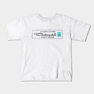 Vintage Continental Hyatt House Hotel West Hollywood Kids T-Shirt